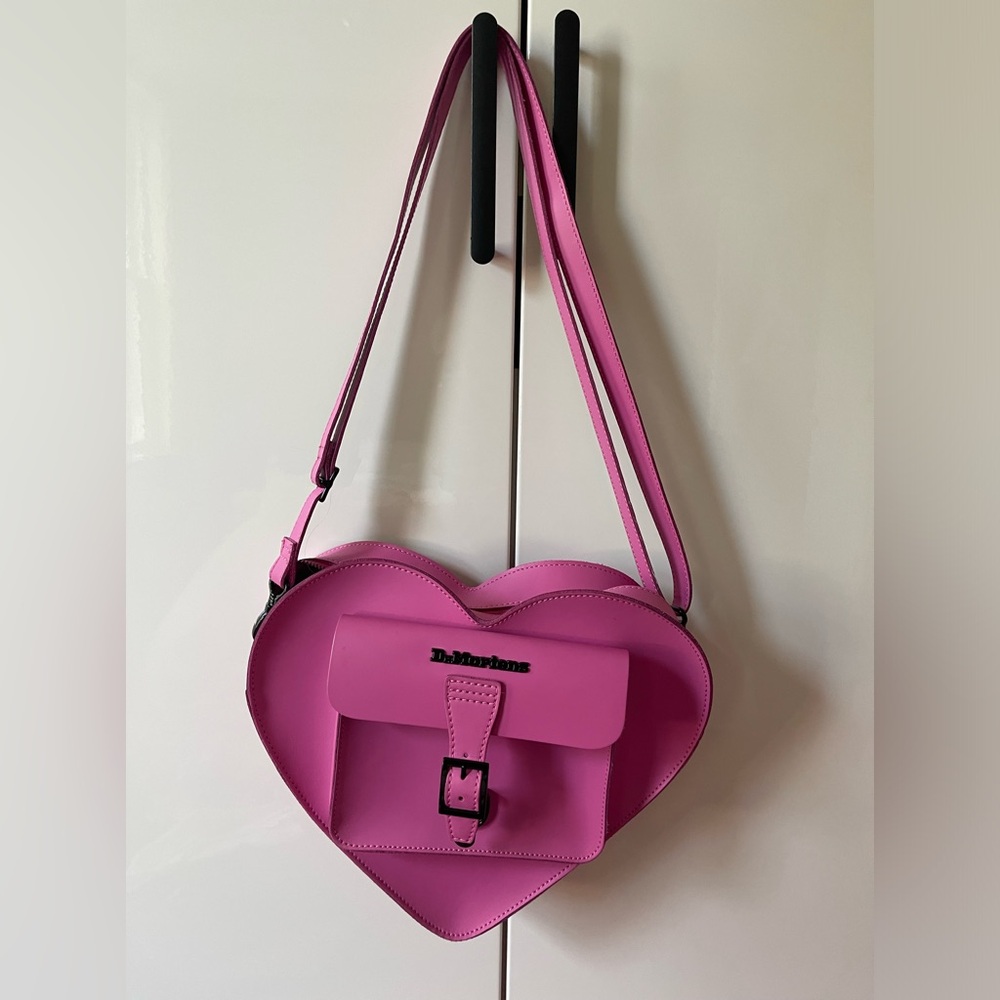 Dr. Martens pink leather heart purse